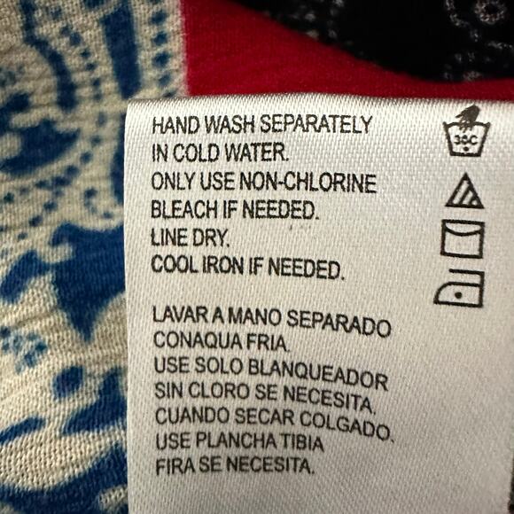 BILA Americana Bandana Print Handkerchief Hem V-Neck Boho Maxi Dress Size (XXL) - Picture 15 of 15